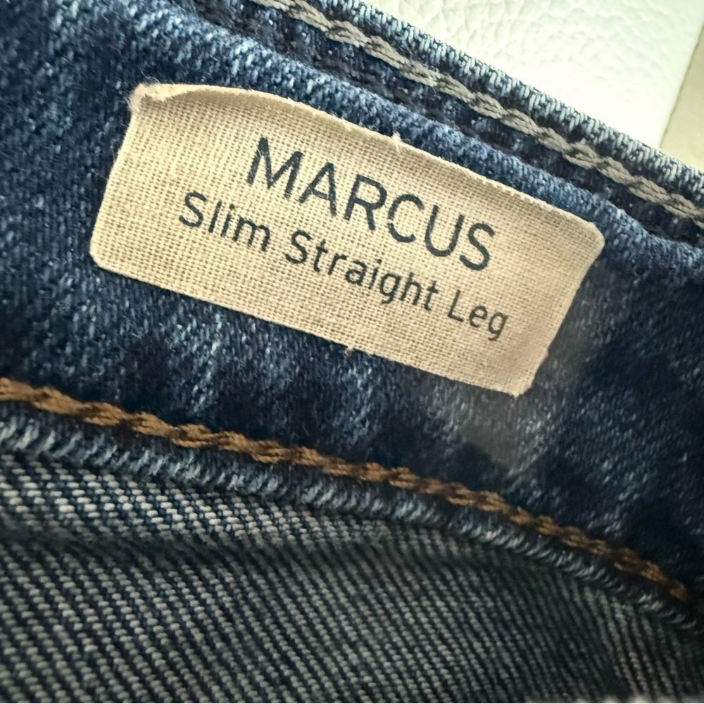 Mavi Deep Blue Marcus Slim Straight Leg Jeans - Picture 6 of 7